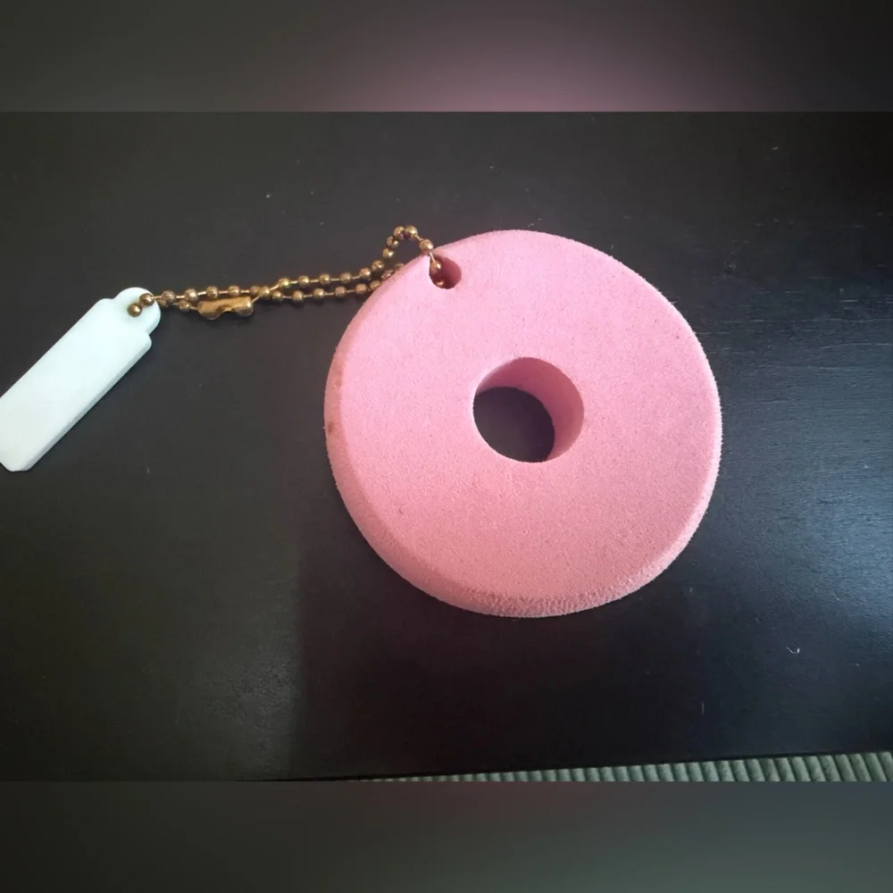 Dunkin' Pink Donut Keychain Charm - Picture 2 of 2